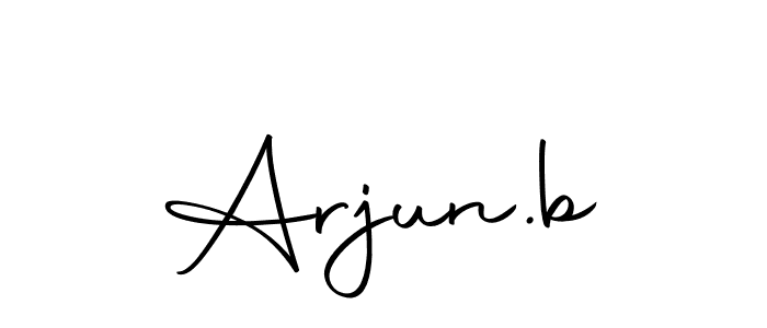 Design your own signature with our free online signature maker. With this signature software, you can create a handwritten (Autography-DOLnW) signature for name Arjun.b. Arjun.b signature style 10 images and pictures png