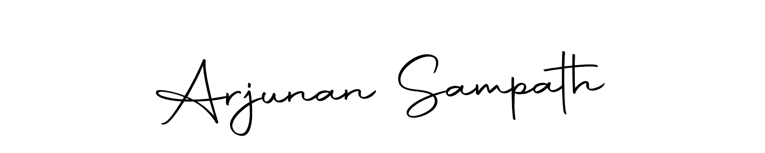 Autography-DOLnW is a professional signature style that is perfect for those who want to add a touch of class to their signature. It is also a great choice for those who want to make their signature more unique. Get Arjunan Sampath name to fancy signature for free. Arjunan Sampath signature style 10 images and pictures png