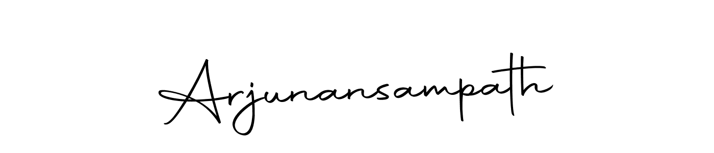 How to make Arjunansampath name signature. Use Autography-DOLnW style for creating short signs online. This is the latest handwritten sign. Arjunansampath signature style 10 images and pictures png