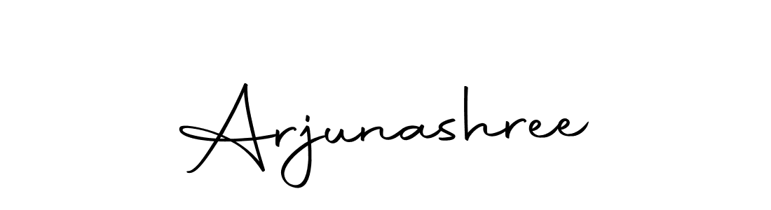 Design your own signature with our free online signature maker. With this signature software, you can create a handwritten (Autography-DOLnW) signature for name Arjunashree. Arjunashree signature style 10 images and pictures png