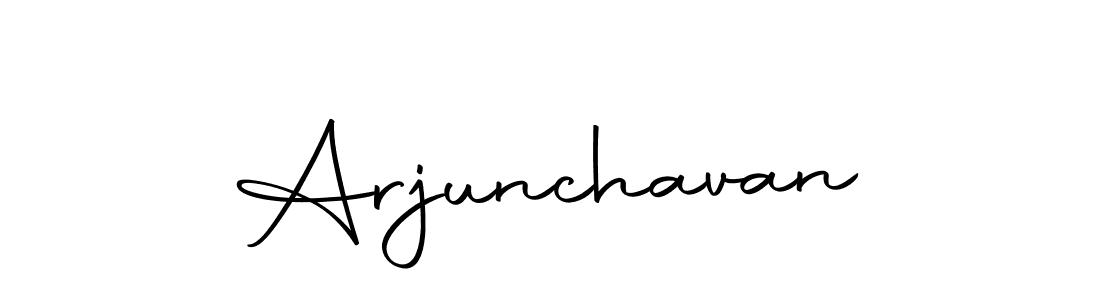 You should practise on your own different ways (Autography-DOLnW) to write your name (Arjunchavan) in signature. don't let someone else do it for you. Arjunchavan signature style 10 images and pictures png