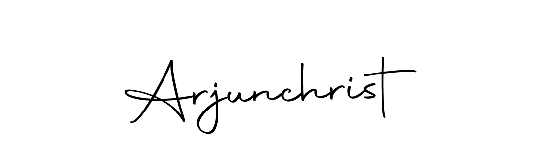 Arjunchrist stylish signature style. Best Handwritten Sign (Autography-DOLnW) for my name. Handwritten Signature Collection Ideas for my name Arjunchrist. Arjunchrist signature style 10 images and pictures png