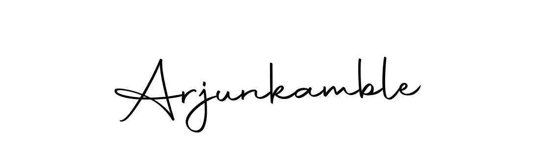 Similarly Autography-DOLnW is the best handwritten signature design. Signature creator online .You can use it as an online autograph creator for name Arjunkamble. Arjunkamble signature style 10 images and pictures png