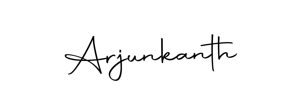 You should practise on your own different ways (Autography-DOLnW) to write your name (Arjunkanth) in signature. don't let someone else do it for you. Arjunkanth signature style 10 images and pictures png