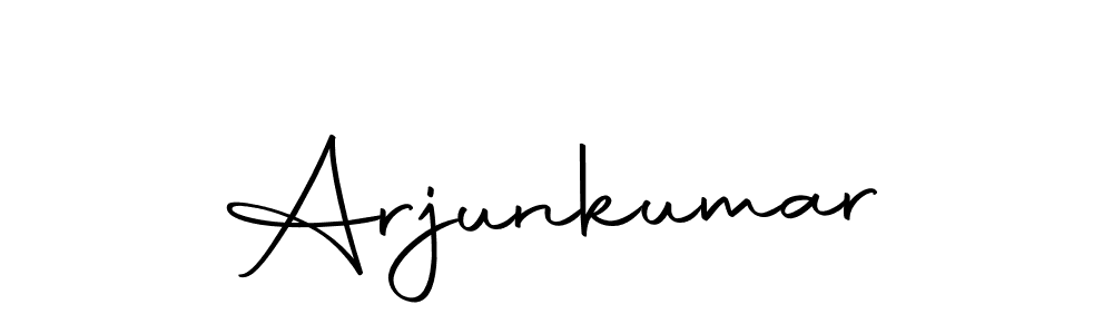 Design your own signature with our free online signature maker. With this signature software, you can create a handwritten (Autography-DOLnW) signature for name Arjunkumar. Arjunkumar signature style 10 images and pictures png