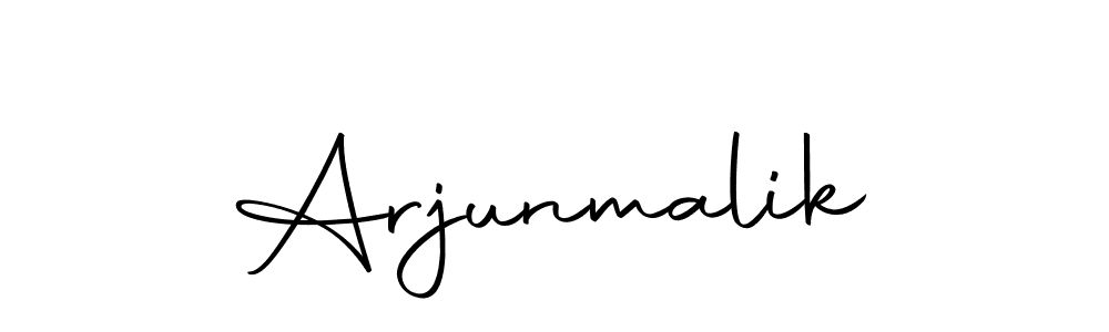 Use a signature maker to create a handwritten signature online. With this signature software, you can design (Autography-DOLnW) your own signature for name Arjunmalik. Arjunmalik signature style 10 images and pictures png