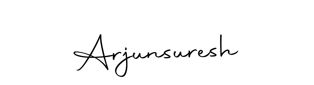 How to make Arjunsuresh name signature. Use Autography-DOLnW style for creating short signs online. This is the latest handwritten sign. Arjunsuresh signature style 10 images and pictures png
