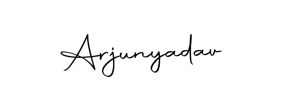 You can use this online signature creator to create a handwritten signature for the name Arjunyadav. This is the best online autograph maker. Arjunyadav signature style 10 images and pictures png