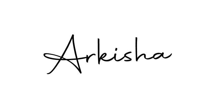 Create a beautiful signature design for name Arkisha. With this signature (Autography-DOLnW) fonts, you can make a handwritten signature for free. Arkisha signature style 10 images and pictures png