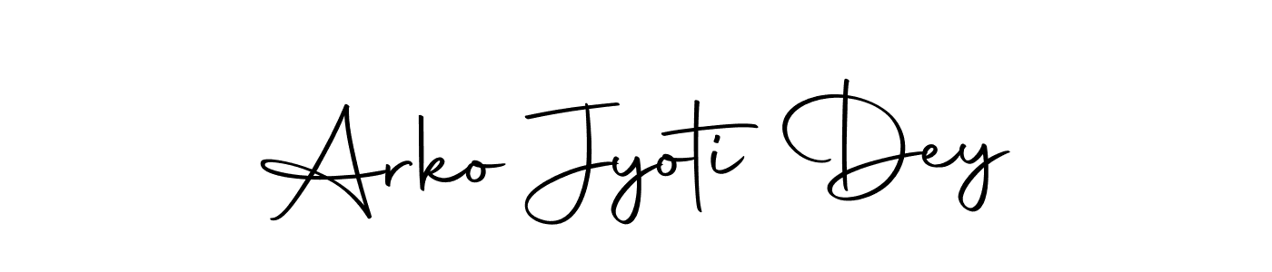 Design your own signature with our free online signature maker. With this signature software, you can create a handwritten (Autography-DOLnW) signature for name Arko Jyoti Dey. Arko Jyoti Dey signature style 10 images and pictures png