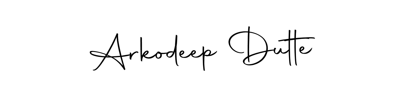 Create a beautiful signature design for name Arkodeep Dutte. With this signature (Autography-DOLnW) fonts, you can make a handwritten signature for free. Arkodeep Dutte signature style 10 images and pictures png