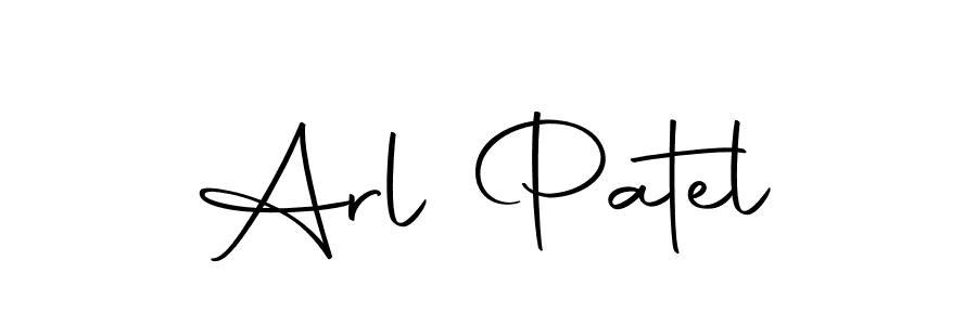 Arl Patel stylish signature style. Best Handwritten Sign (Autography-DOLnW) for my name. Handwritten Signature Collection Ideas for my name Arl Patel. Arl Patel signature style 10 images and pictures png