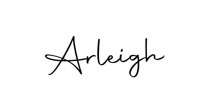 Create a beautiful signature design for name Arleigh. With this signature (Autography-DOLnW) fonts, you can make a handwritten signature for free. Arleigh signature style 10 images and pictures png