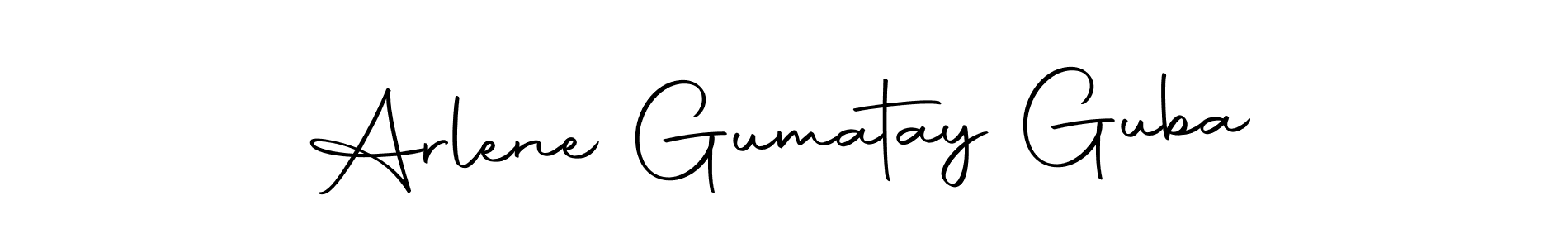 Make a beautiful signature design for name Arlene Gumatay Guba. Use this online signature maker to create a handwritten signature for free. Arlene Gumatay Guba signature style 10 images and pictures png