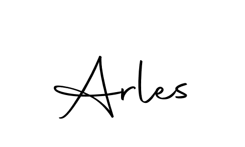 You should practise on your own different ways (Autography-DOLnW) to write your name (Arles) in signature. don't let someone else do it for you. Arles signature style 10 images and pictures png