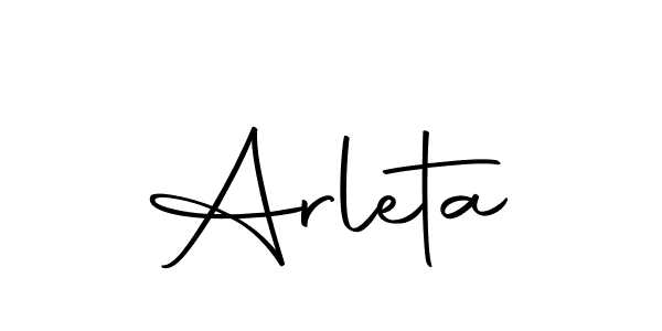 if you are searching for the best signature style for your name Arleta. so please give up your signature search. here we have designed multiple signature styles  using Autography-DOLnW. Arleta signature style 10 images and pictures png