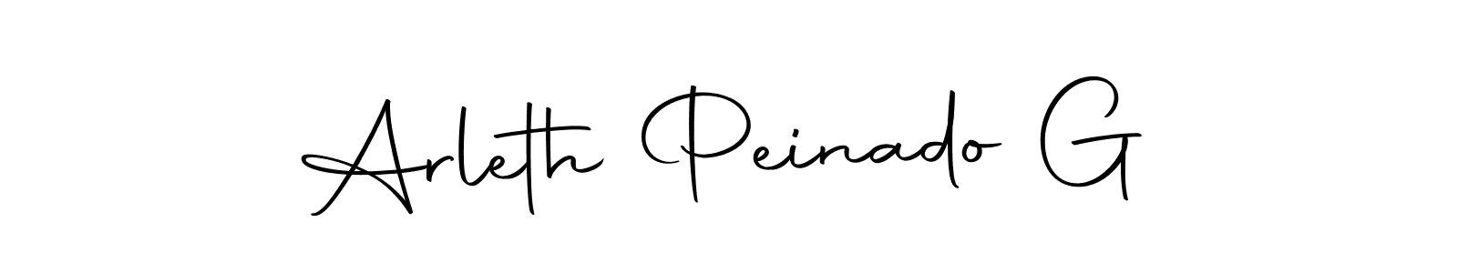 Make a short Arleth Peinado G signature style. Manage your documents anywhere anytime using Autography-DOLnW. Create and add eSignatures, submit forms, share and send files easily. Arleth Peinado G signature style 10 images and pictures png