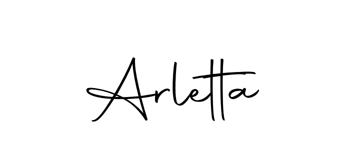Use a signature maker to create a handwritten signature online. With this signature software, you can design (Autography-DOLnW) your own signature for name Arletta. Arletta signature style 10 images and pictures png