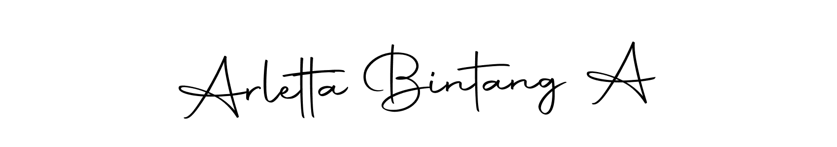 Make a short Arletta Bintang A signature style. Manage your documents anywhere anytime using Autography-DOLnW. Create and add eSignatures, submit forms, share and send files easily. Arletta Bintang A signature style 10 images and pictures png