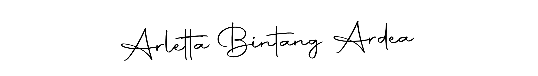 Create a beautiful signature design for name Arletta Bintang Ardea. With this signature (Autography-DOLnW) fonts, you can make a handwritten signature for free. Arletta Bintang Ardea signature style 10 images and pictures png