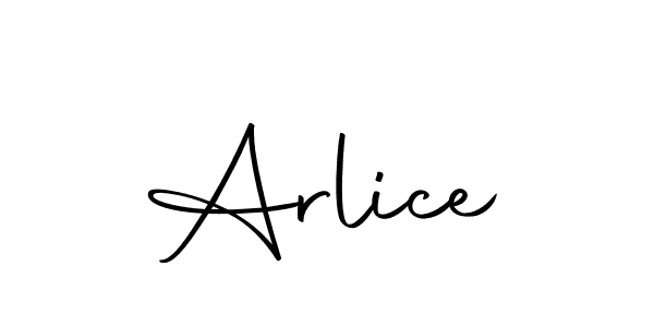 Design your own signature with our free online signature maker. With this signature software, you can create a handwritten (Autography-DOLnW) signature for name Arlice. Arlice signature style 10 images and pictures png