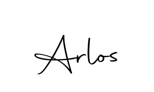 Make a beautiful signature design for name Arlos. With this signature (Autography-DOLnW) style, you can create a handwritten signature for free. Arlos signature style 10 images and pictures png