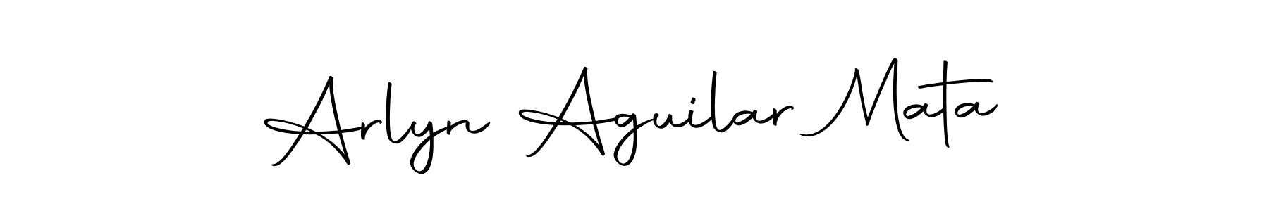 This is the best signature style for the Arlyn Aguilar Mata name. Also you like these signature font (Autography-DOLnW). Mix name signature. Arlyn Aguilar Mata signature style 10 images and pictures png