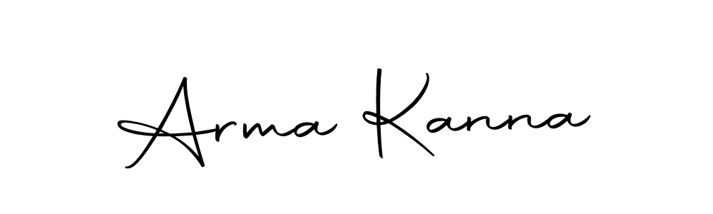 Use a signature maker to create a handwritten signature online. With this signature software, you can design (Autography-DOLnW) your own signature for name Arma Kanna. Arma Kanna signature style 10 images and pictures png