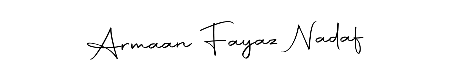 Make a beautiful signature design for name Armaan Fayaz Nadaf. Use this online signature maker to create a handwritten signature for free. Armaan Fayaz Nadaf signature style 10 images and pictures png