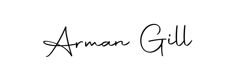 Make a beautiful signature design for name Arman Gill. With this signature (Autography-DOLnW) style, you can create a handwritten signature for free. Arman Gill signature style 10 images and pictures png