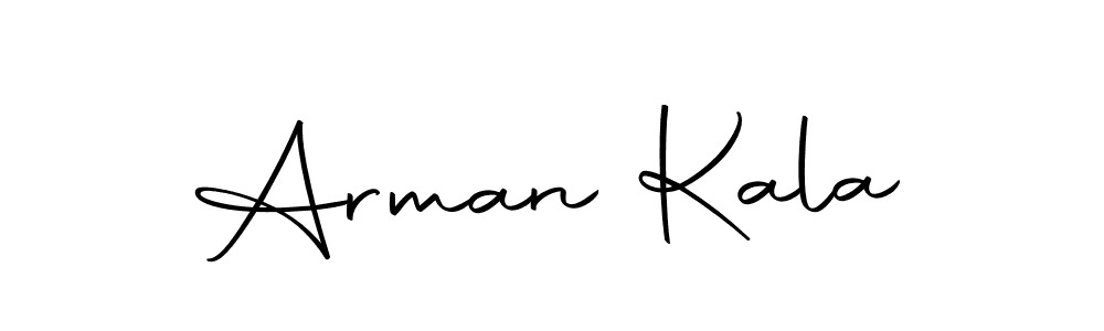 Use a signature maker to create a handwritten signature online. With this signature software, you can design (Autography-DOLnW) your own signature for name Arman Kala. Arman Kala signature style 10 images and pictures png