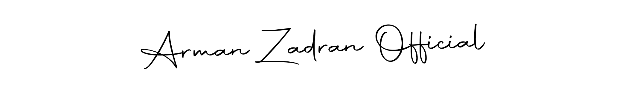 Similarly Autography-DOLnW is the best handwritten signature design. Signature creator online .You can use it as an online autograph creator for name Arman Zadran Official. Arman Zadran Official signature style 10 images and pictures png
