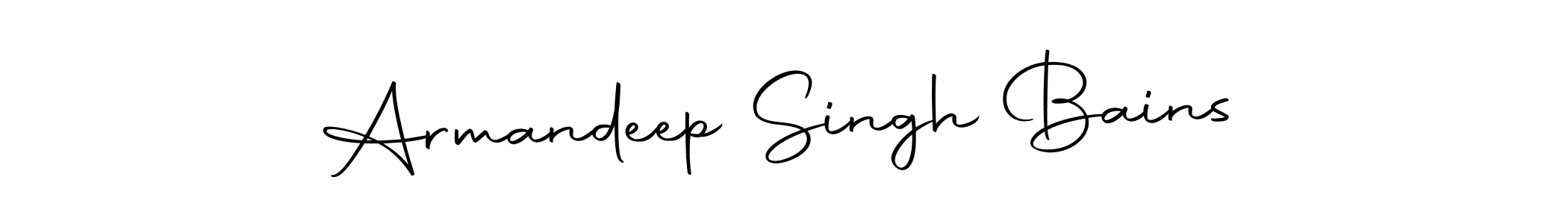 Make a beautiful signature design for name Armandeep Singh Bains. With this signature (Autography-DOLnW) style, you can create a handwritten signature for free. Armandeep Singh Bains signature style 10 images and pictures png