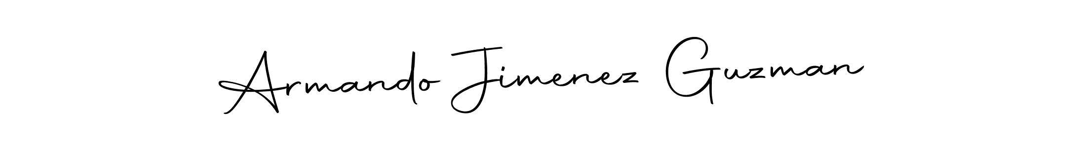 How to make Armando Jimenez Guzman name signature. Use Autography-DOLnW style for creating short signs online. This is the latest handwritten sign. Armando Jimenez Guzman signature style 10 images and pictures png