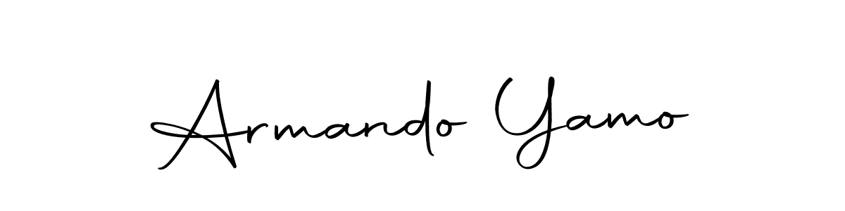 Design your own signature with our free online signature maker. With this signature software, you can create a handwritten (Autography-DOLnW) signature for name Armando Yamo. Armando Yamo signature style 10 images and pictures png