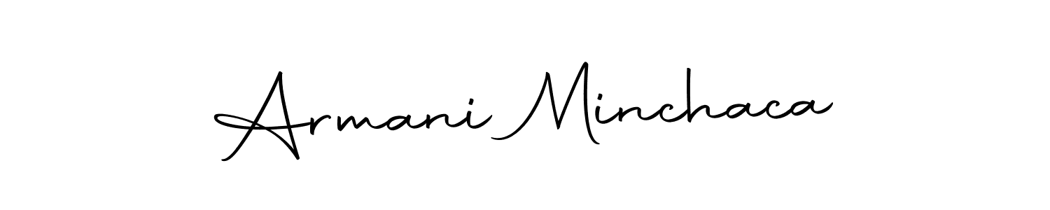 Also we have Armani Minchaca name is the best signature style. Create professional handwritten signature collection using Autography-DOLnW autograph style. Armani Minchaca signature style 10 images and pictures png