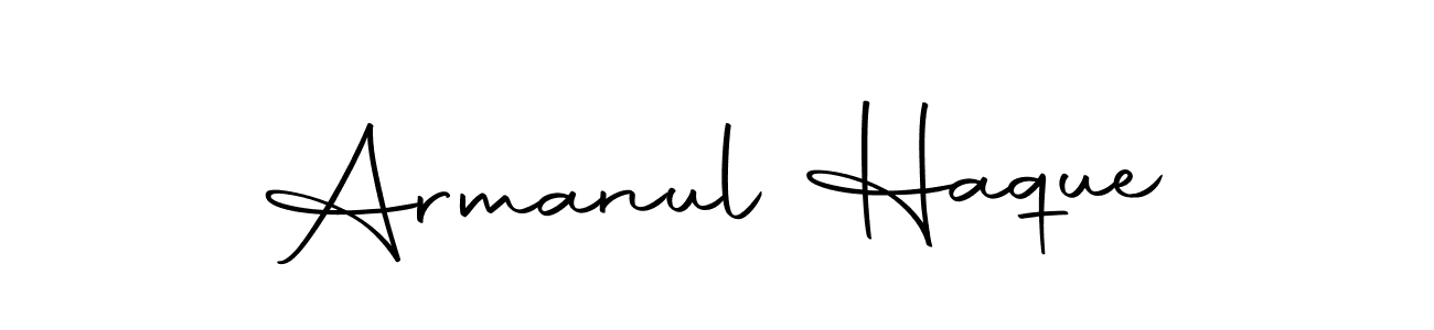 Make a beautiful signature design for name Armanul Haque. With this signature (Autography-DOLnW) style, you can create a handwritten signature for free. Armanul Haque signature style 10 images and pictures png