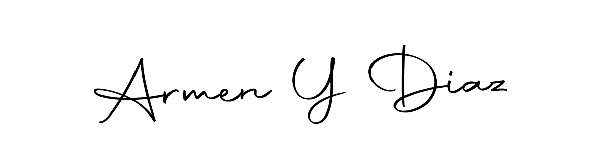 How to make Armen Y Diaz signature? Autography-DOLnW is a professional autograph style. Create handwritten signature for Armen Y Diaz name. Armen Y Diaz signature style 10 images and pictures png