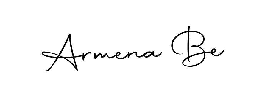 Create a beautiful signature design for name Armena Be. With this signature (Autography-DOLnW) fonts, you can make a handwritten signature for free. Armena Be signature style 10 images and pictures png