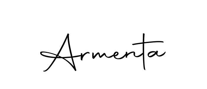 Armenta stylish signature style. Best Handwritten Sign (Autography-DOLnW) for my name. Handwritten Signature Collection Ideas for my name Armenta. Armenta signature style 10 images and pictures png