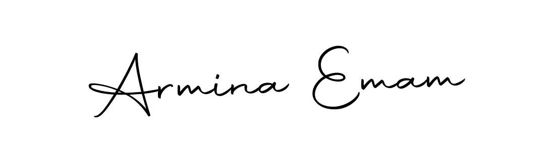 Armina Emam stylish signature style. Best Handwritten Sign (Autography-DOLnW) for my name. Handwritten Signature Collection Ideas for my name Armina Emam. Armina Emam signature style 10 images and pictures png