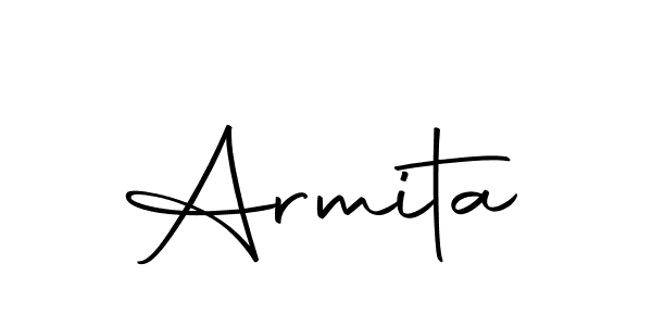 Design your own signature with our free online signature maker. With this signature software, you can create a handwritten (Autography-DOLnW) signature for name Armita. Armita signature style 10 images and pictures png