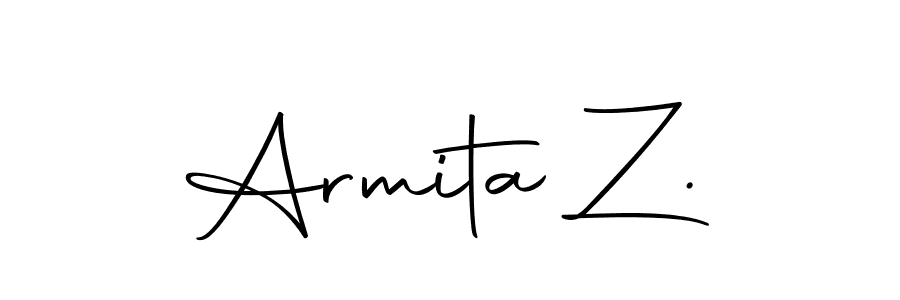 Make a short Armita Z. signature style. Manage your documents anywhere anytime using Autography-DOLnW. Create and add eSignatures, submit forms, share and send files easily. Armita Z. signature style 10 images and pictures png