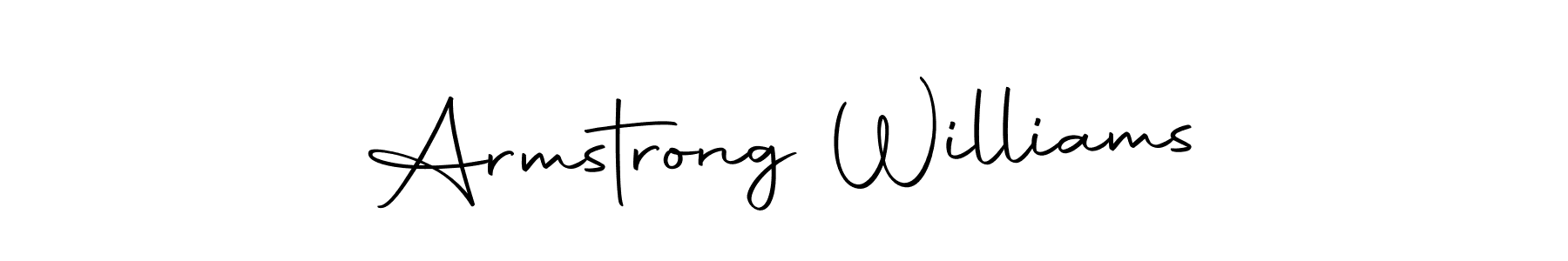 Create a beautiful signature design for name Armstrong Williams. With this signature (Autography-DOLnW) fonts, you can make a handwritten signature for free. Armstrong Williams signature style 10 images and pictures png