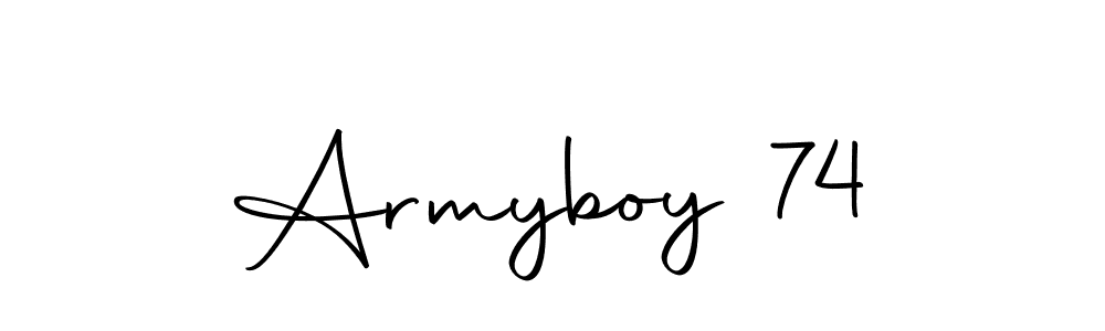 Make a beautiful signature design for name Armyboy 74. With this signature (Autography-DOLnW) style, you can create a handwritten signature for free. Armyboy 74 signature style 10 images and pictures png