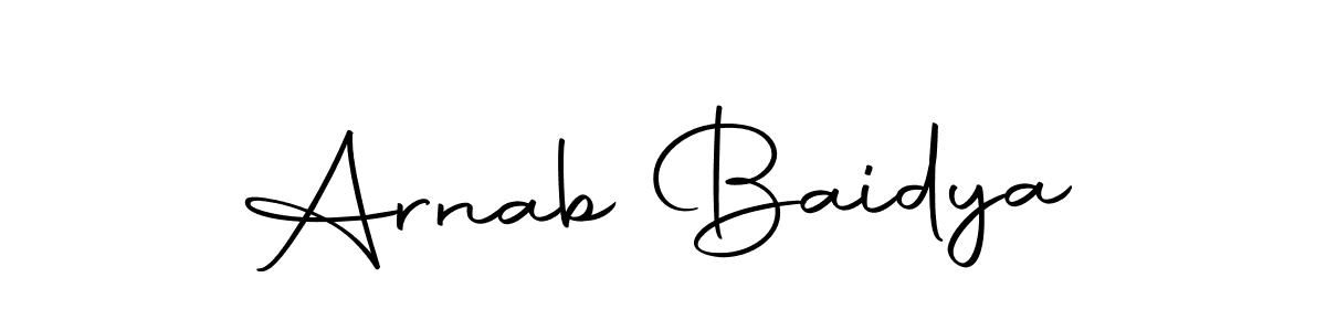 You should practise on your own different ways (Autography-DOLnW) to write your name (Arnab Baidya) in signature. don't let someone else do it for you. Arnab Baidya signature style 10 images and pictures png