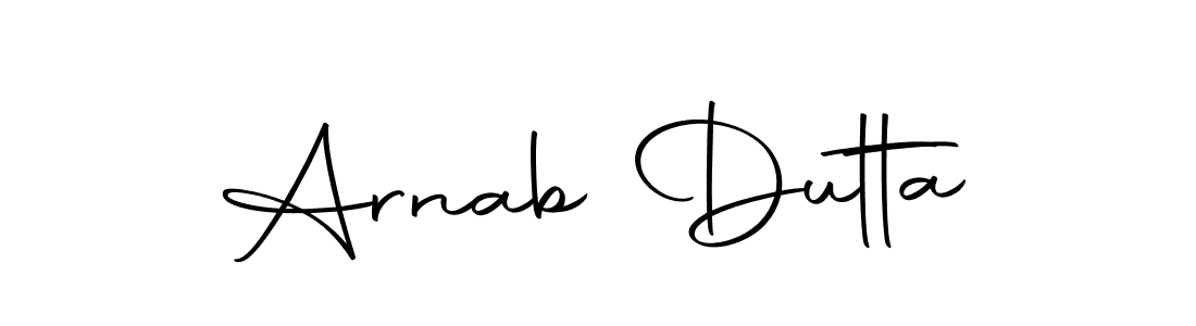 Design your own signature with our free online signature maker. With this signature software, you can create a handwritten (Autography-DOLnW) signature for name Arnab Dutta. Arnab Dutta signature style 10 images and pictures png
