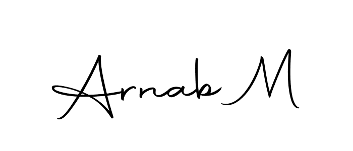 You should practise on your own different ways (Autography-DOLnW) to write your name (Arnab M) in signature. don't let someone else do it for you. Arnab M signature style 10 images and pictures png