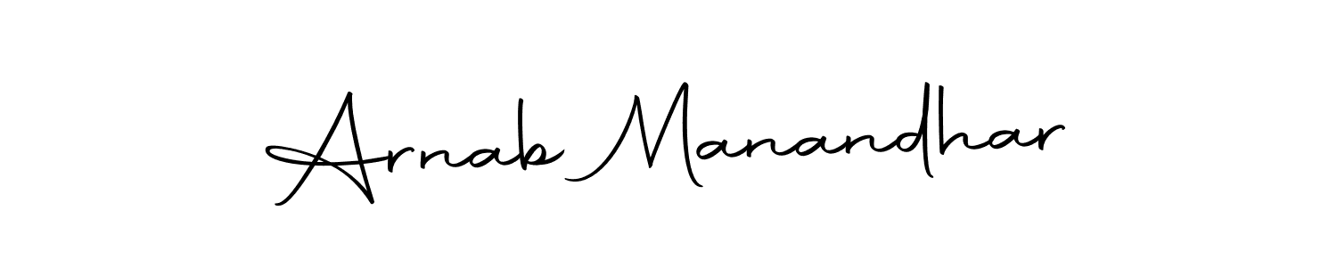 You can use this online signature creator to create a handwritten signature for the name Arnab Manandhar. This is the best online autograph maker. Arnab Manandhar signature style 10 images and pictures png