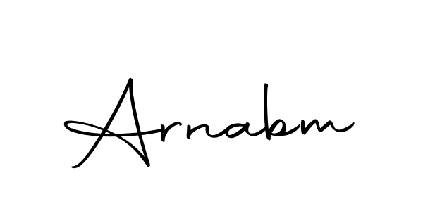 Make a beautiful signature design for name Arnabm. Use this online signature maker to create a handwritten signature for free. Arnabm signature style 10 images and pictures png